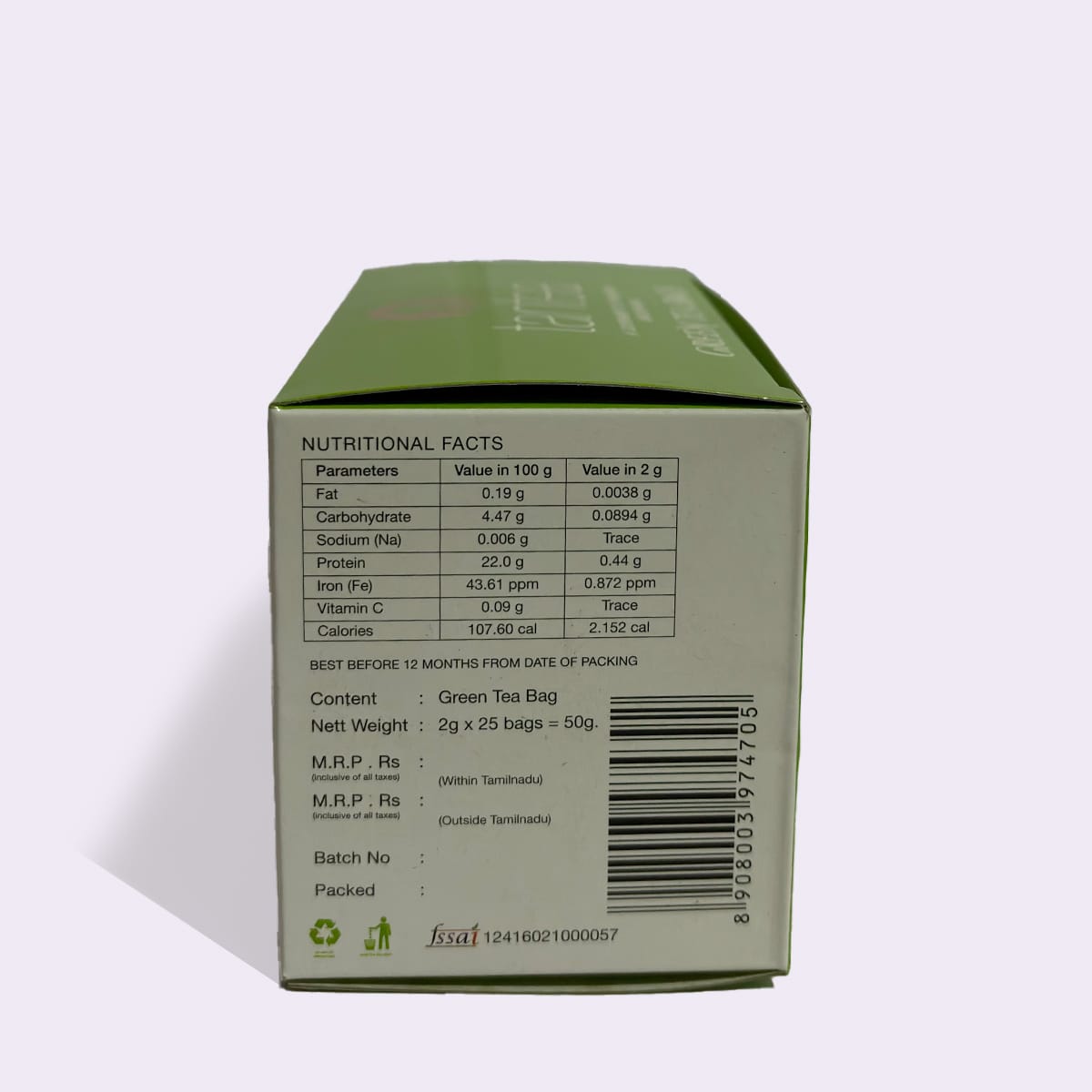 GREEN TEA BAGS